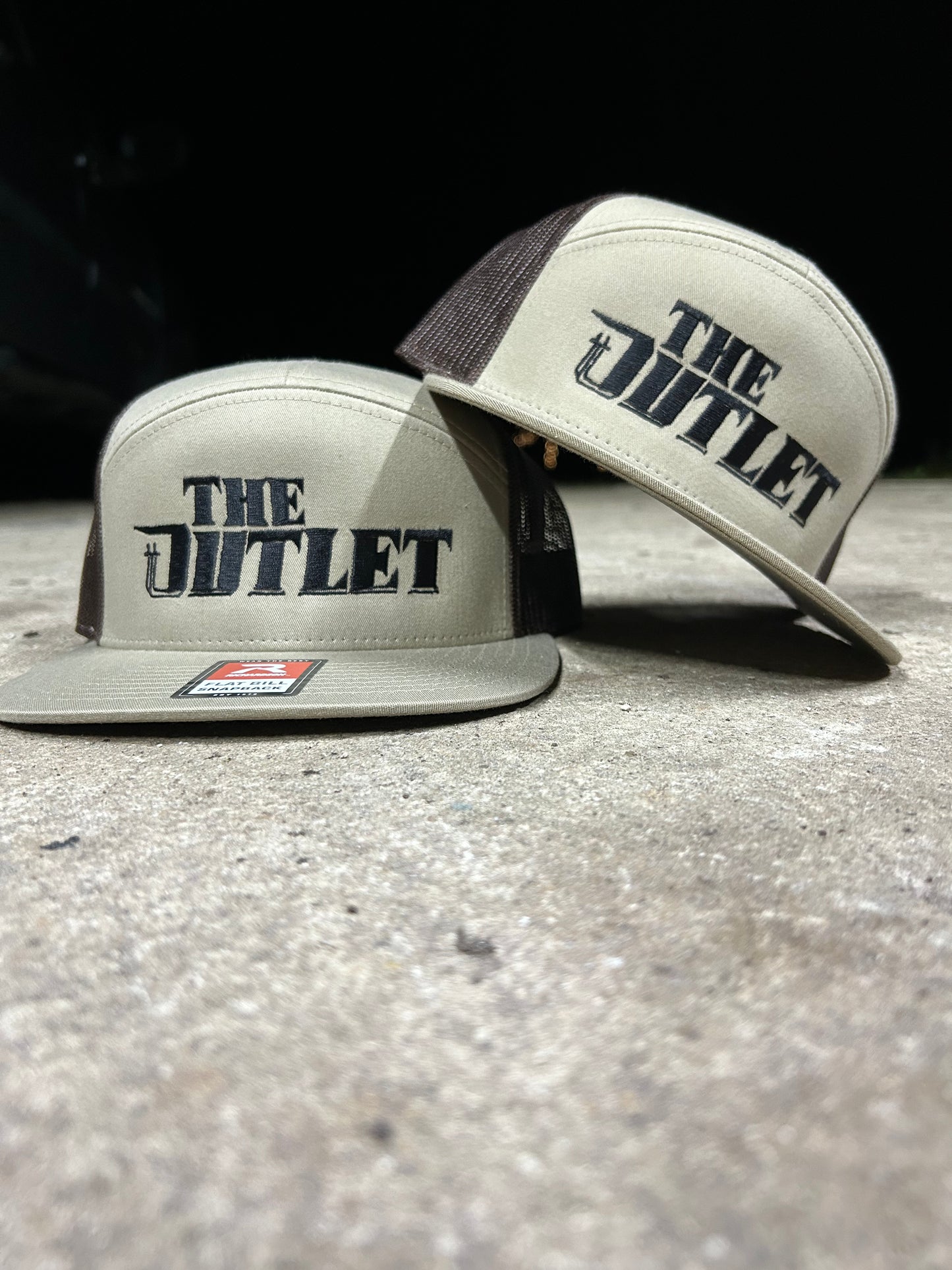 7 Panel Logo | Khaki/Brown